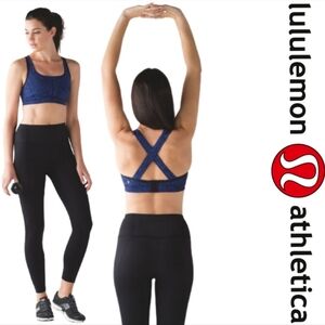 Lululemon Fast Times BraMini Antique Paisley Sap